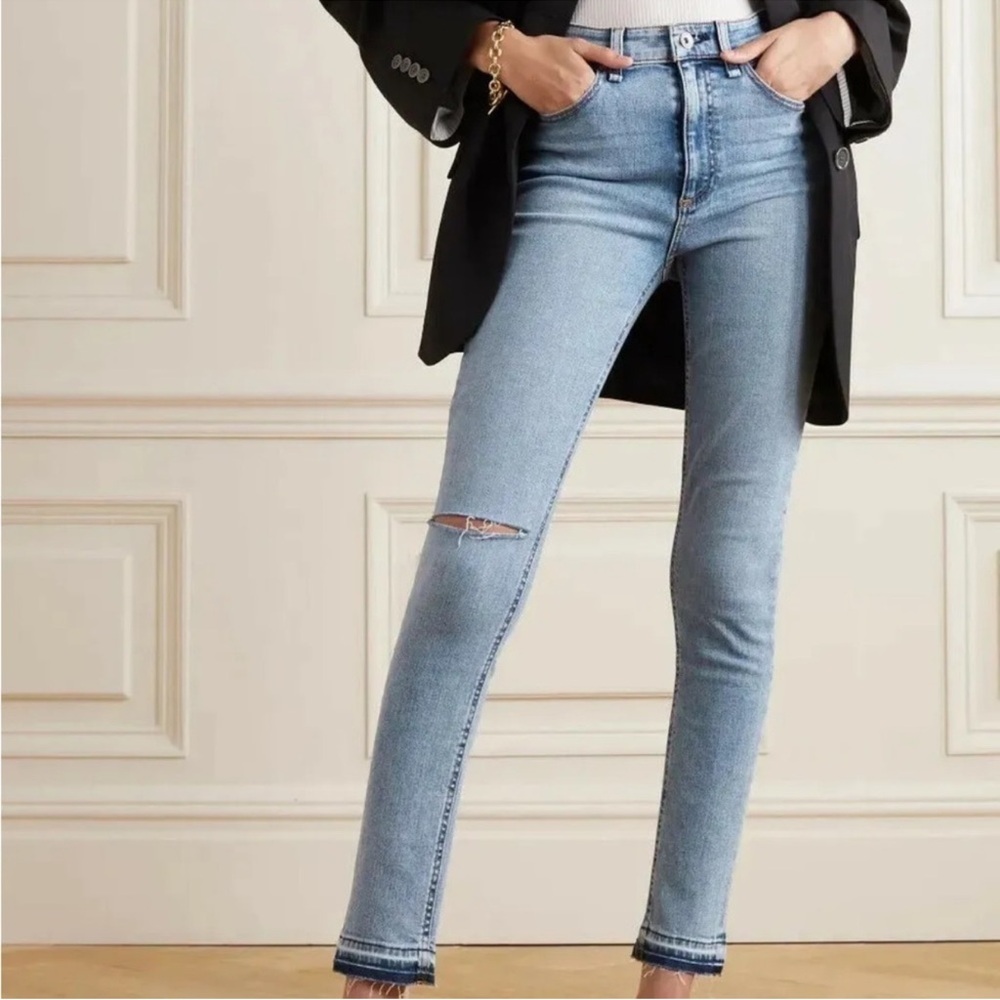 RAG and BONE Jean Nina High Rise Skinny Stretch Jean Montrose Sz 28 NEW - Picture 3 of 7